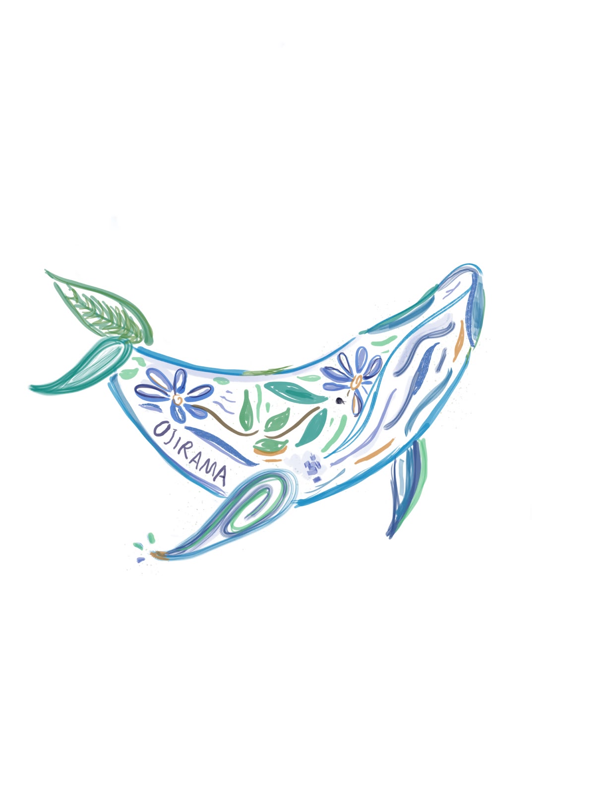 Ilustración principal de la ballena de Ojirama